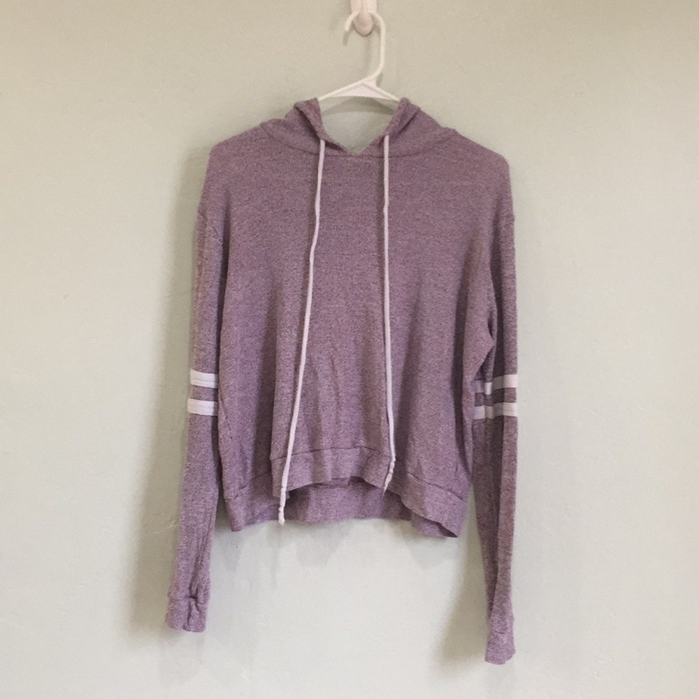 Knitted pinkish hoodi